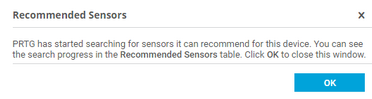 Recommended Sensors Investigation Recommended Sensors Investigation